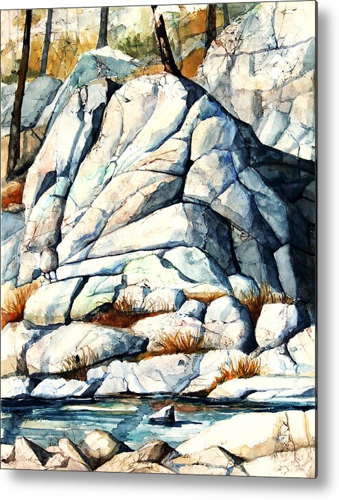 Council Rock Metal Print featuring the painting Tyler Park by Patricia Allingham Carlson