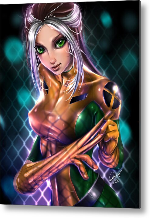 Rogue Metal Print featuring the painting Untouchable by Pete Tapang