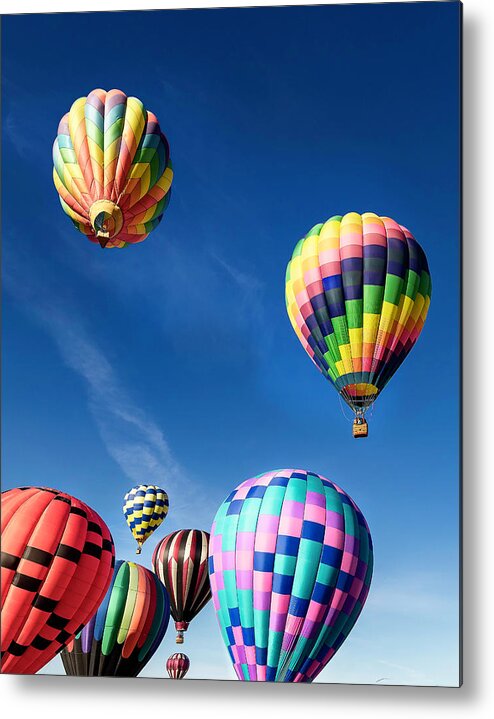 2018 Metal Print featuring the photograph Up in a Hot Air Balloon 2 by James Sage