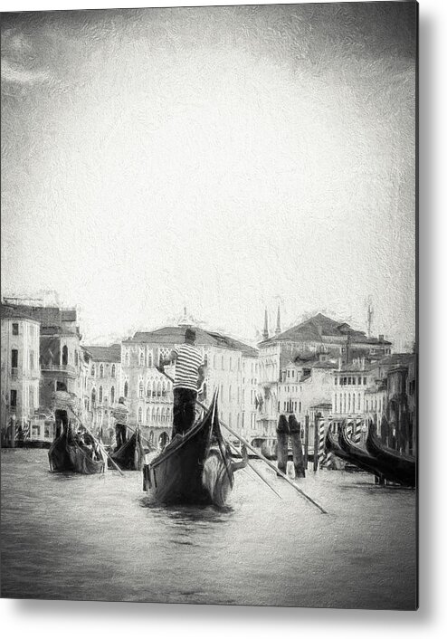 Gondola Metal Print featuring the photograph Venice Transportation by Kathleen Scanlan