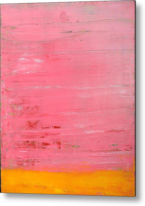  Metal Print featuring the painting PINK Oil on board 16 x 20 by Randy Zipper
