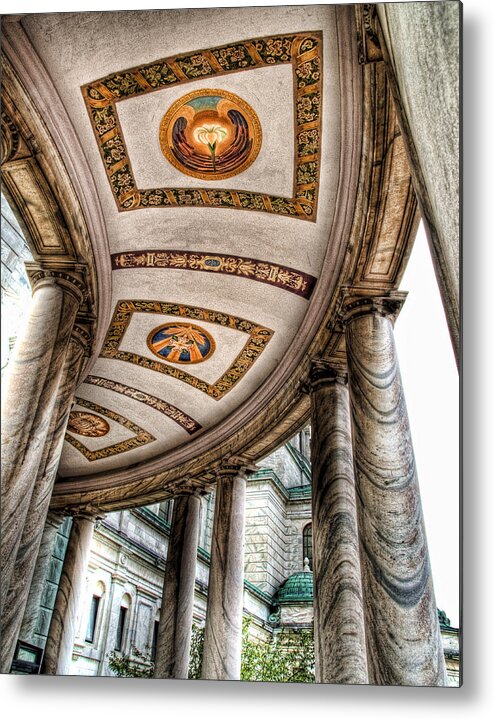 Olv Metal Print featuring the photograph Walkway at Our Lady of Victory by Tammy Wetzel