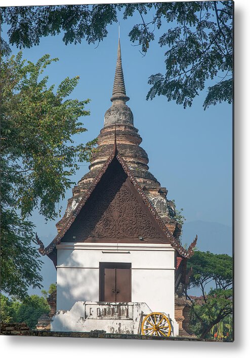Scenic Metal Print featuring the photograph Wat Jed Yod Phra Ubosot DTHCM0967 by Gerry Gantt