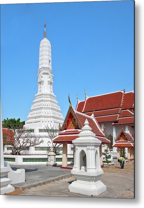 Scenic Metal Print featuring the photograph Wat Nang Ratchaworawihan Phra Prang DTHB0441 by Gerry Gantt