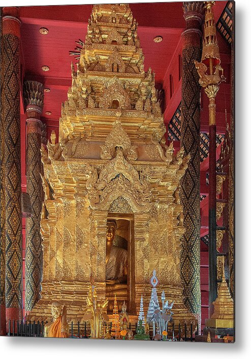 Scenic Metal Print featuring the photograph Wat Phra That Lampang Luang Phra Wihan Luang Phra Chao Lang Thong DTHLA0041 by Gerry Gantt