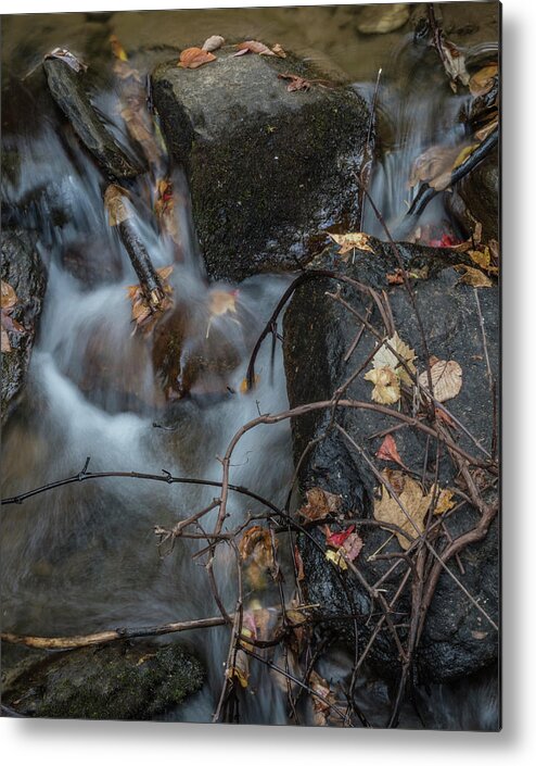 Amicalola Falls Metal Print featuring the photograph Water on the rocks by Jane Luxton