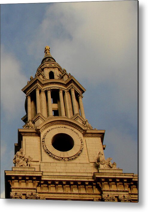 St. Pauls Metal Print featuring the photograph West front of St. Paul's Cathedral, London by Misentropy