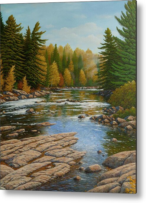 River Metal Print featuring the painting Where the River Flows by Jake Vandenbrink