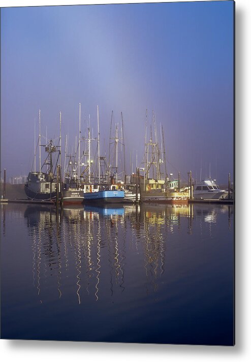 Boats Metal Print featuring the photograph Winchester Bay Fishing Boats by Robert Potts