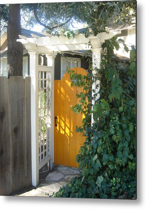 Yellow Doors Metal Print featuring the photograph Yellow Door by Dorota Nowak