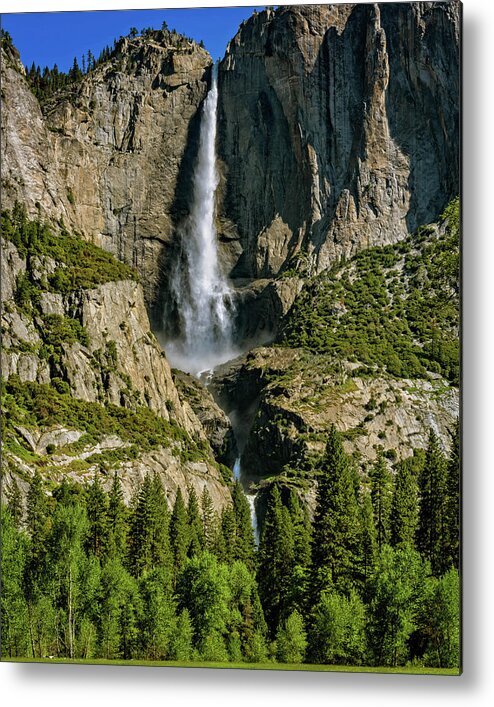 Af Zoom 24-70mm F/2.8g Metal Print featuring the photograph Yosemite Falls by John Hight