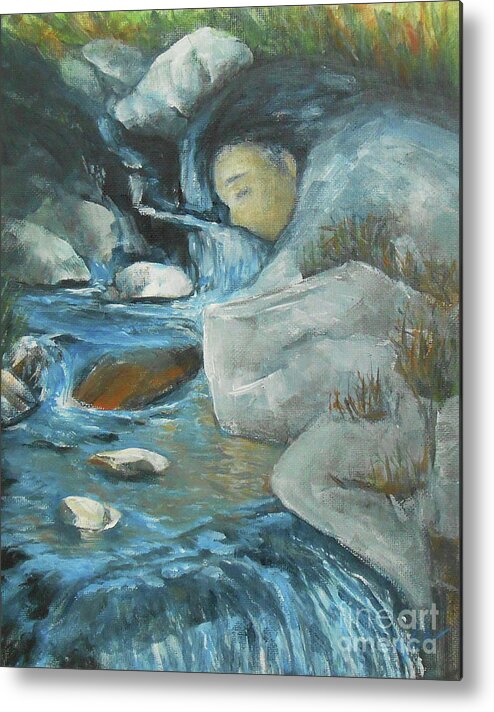 Expressionist Metal Print featuring the painting Zenity by Jane See