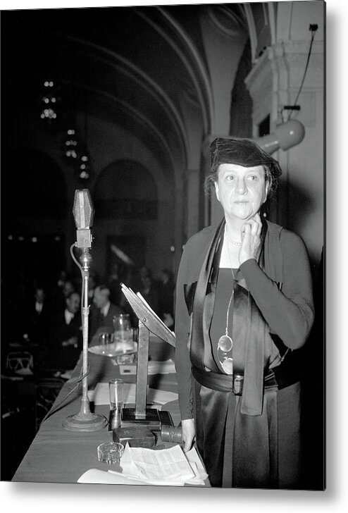 1936 Metal Print featuring the photograph Frances Perkins, American Sociologist #1 by Science Source