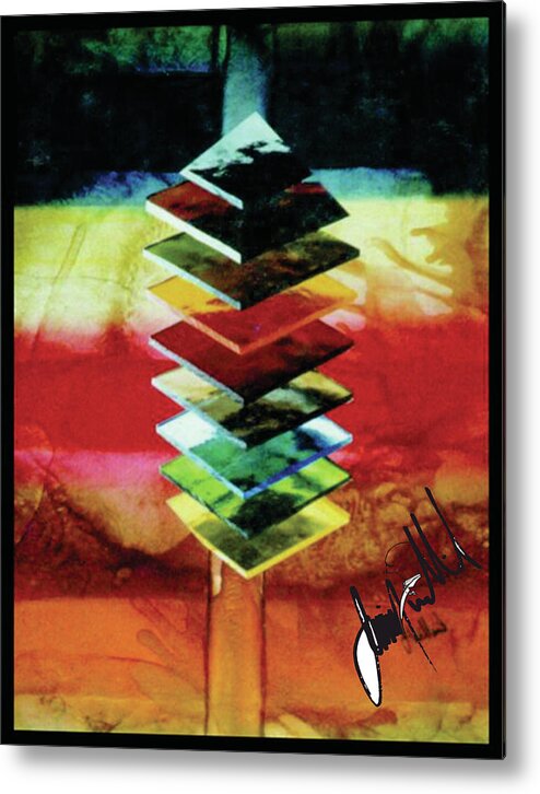  Metal Print featuring the digital art Glass by Jimmy Williams