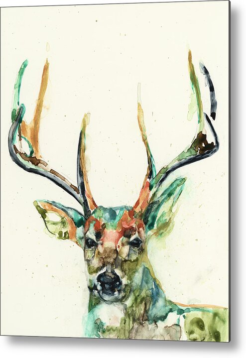 Western Metal Print featuring the painting Hi Fi Wildlife II #1 by Jennifer Goldberger