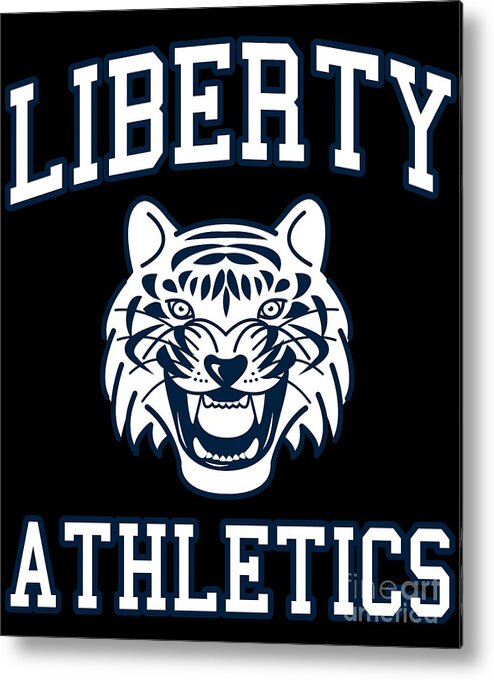 Cool Metal Print featuring the digital art Liberty High Athletics #1 by Flippin Sweet Gear