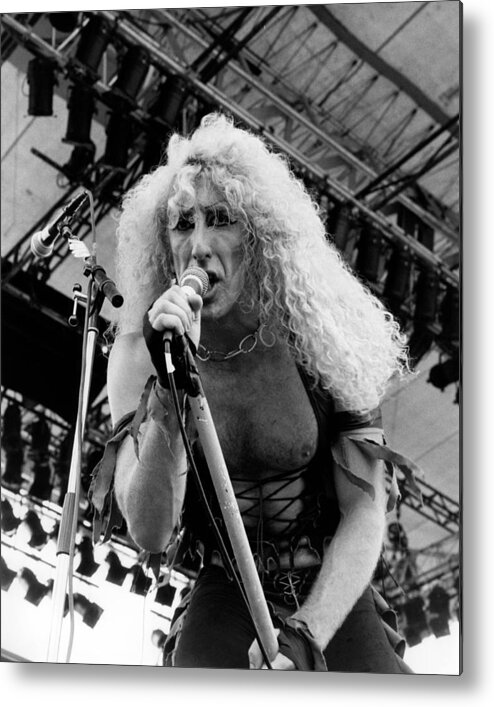 1980-1989 Metal Print featuring the photograph Photo Of Dee Snider And Twisted Sister #1 by Pete Cronin