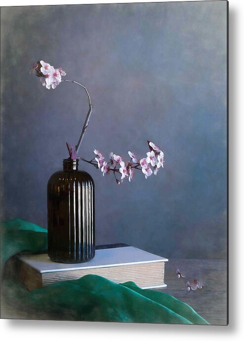 Spring Metal Print featuring the photograph Plum Blossom #1 by Fangping Zhou