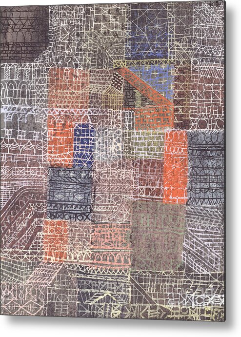 Paul Metal Print featuring the painting Structural II, 1924 by Paul Klee
