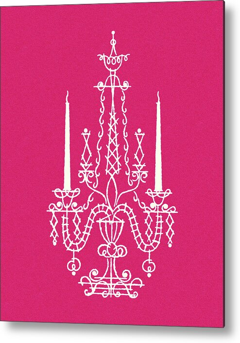 Campy Metal Print featuring the drawing Candelabra #2 by CSA Images