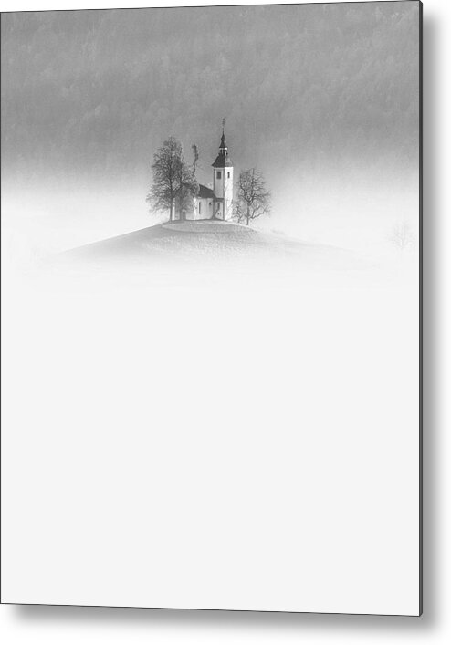 Landscape Metal Print featuring the photograph St. Thomas Church #2 by Ales Krivec