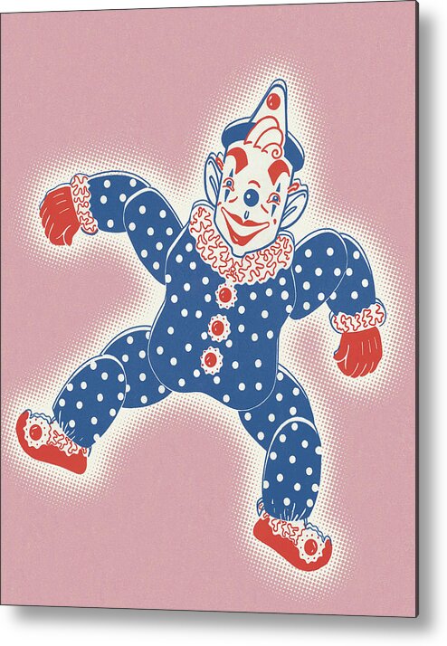 Campy Metal Print featuring the drawing Clown #24 by CSA Images