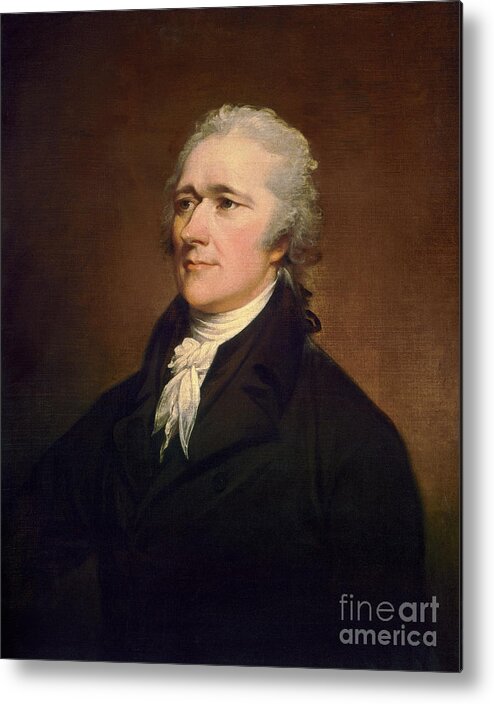 1806 Metal Print featuring the painting Alexander Hamilton #8 by John Trumbull