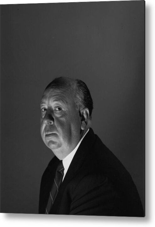 People Metal Print featuring the photograph Alfred Hitchcock #5 by Baron