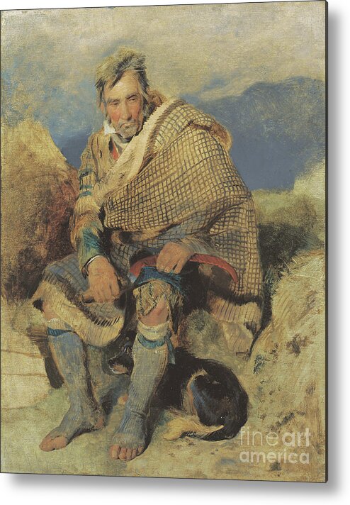 Edwin Landseer Metal Print featuring the painting A Highland Shepherd by Edwin Landseer