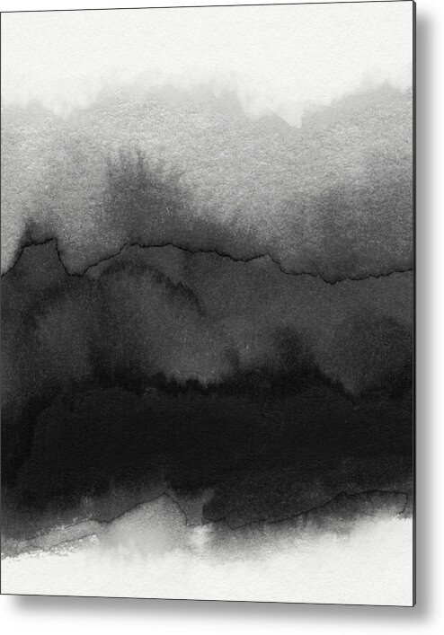 Abstract Metal Print featuring the mixed media Abiding 3- Art by Linda Woods by Linda Woods
