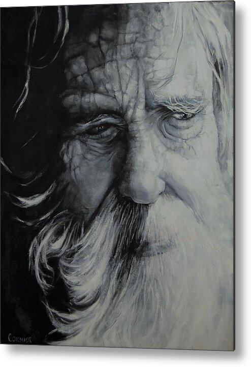 Senior Metal Print featuring the painting An Obscure Man by Jean Cormier