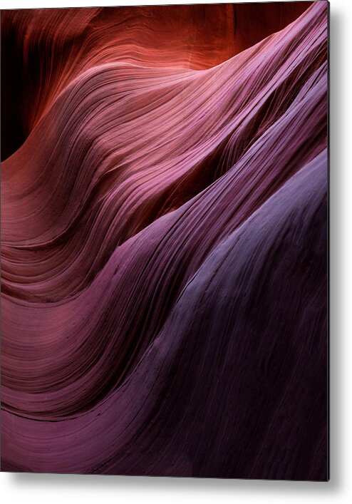 Pattern Metal Print featuring the photograph Antelope Canyon by Witold Ziomek