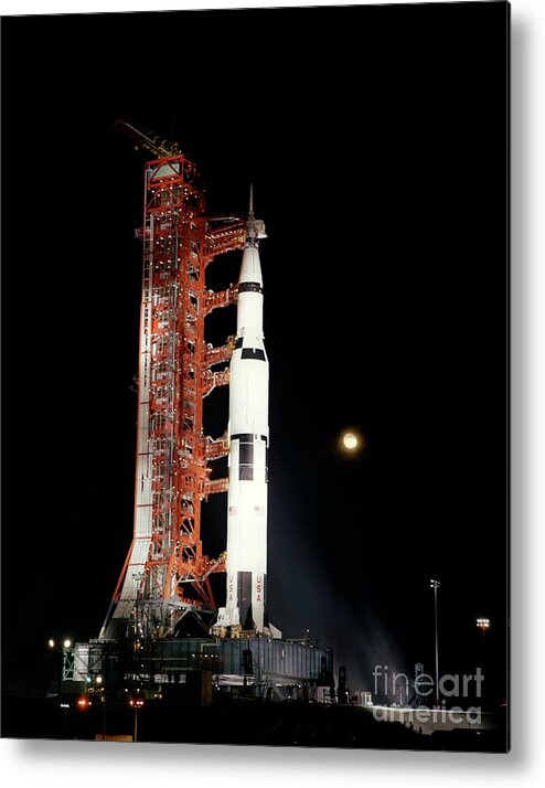Saturn V Metal Print featuring the photograph Apollo 12 Launch Rehearsal by Nasa/science Photo Library