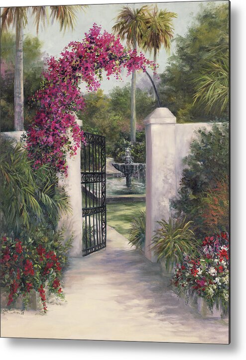 Gate Metal Print featuring the painting Away From It All by Lynne Pittard