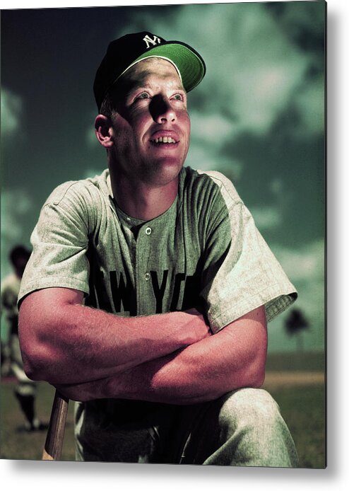 People Metal Print featuring the photograph Baseball Player Mickey Mantle by Bettmann