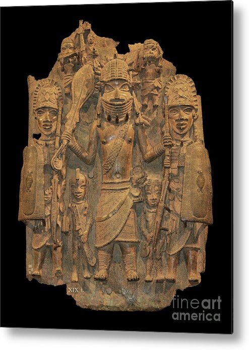 Benin Metal Print featuring the photograph Benin Bronze by David Parker/science Photo Library