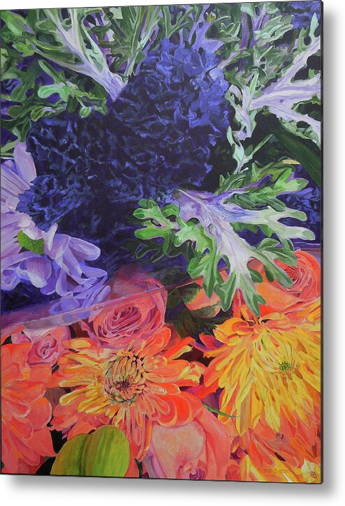 Flowers Metal Print featuring the painting Bouquet 2 by Thomas Stead