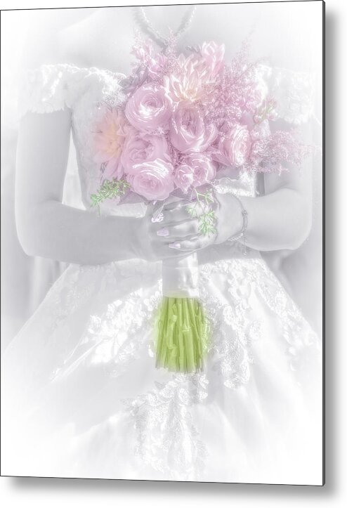 Bride Metal Print featuring the photograph Bridal Bouquet by Judi Kubes