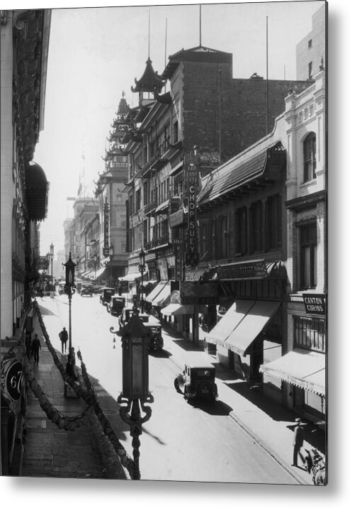 San Francisco Metal Print featuring the photograph Chinatown by Hulton Archive