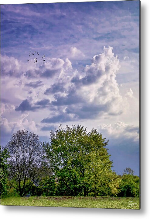 Endre Metal Print featuring the photograph Clouds by Endre Balogh