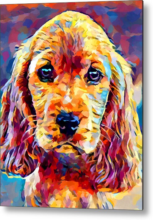 Cocker Spaniel Metal Print featuring the painting Cocker Spaniel 2 by Chris Butler