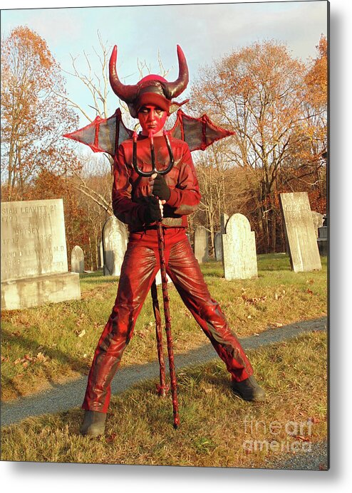 Halloween Metal Print featuring the photograph Devil Costume 2 by Amy E Fraser