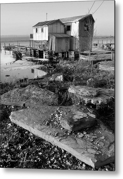 Erie's Original Boathouse 2 Metal Print featuring the photograph Erie's Original Boathouse 2 by Fivefishcreative
