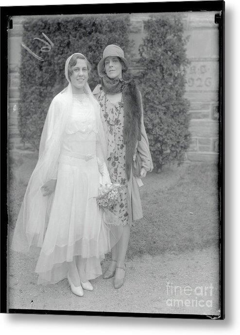 Ethel Barrymore Metal Print featuring the photograph Ethel Barrymore With Her Daughter by Bettmann