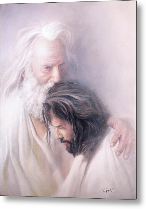 Father Metal Print featuring the painting Father and Son by Danny Hahlbohm