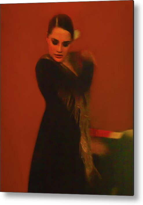 Abanicos Metal Print featuring the photograph Flamenco Series 2 by Catherine Sobredo