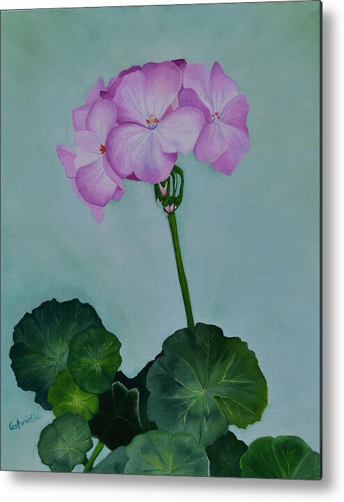 Flowers Metal Print featuring the painting Flowers by Gabrielle Munoz
