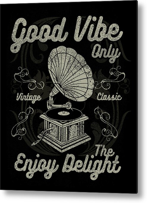 Old Metal Print featuring the digital art Good Vibe by Long Shot