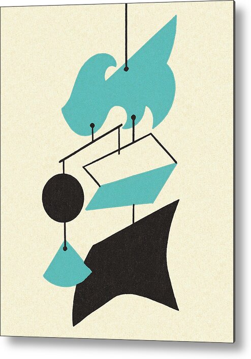 Balance Metal Print featuring the drawing Hanging Mobile by CSA Images