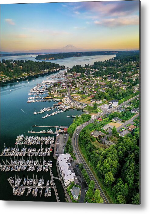 Gig Harbor Metal Print featuring the photograph Harborview Drive by Clinton Ward